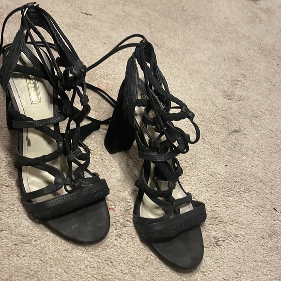 BCBGeneration Ronny wrap braided suede heel with tassels - Picture 3 of 5